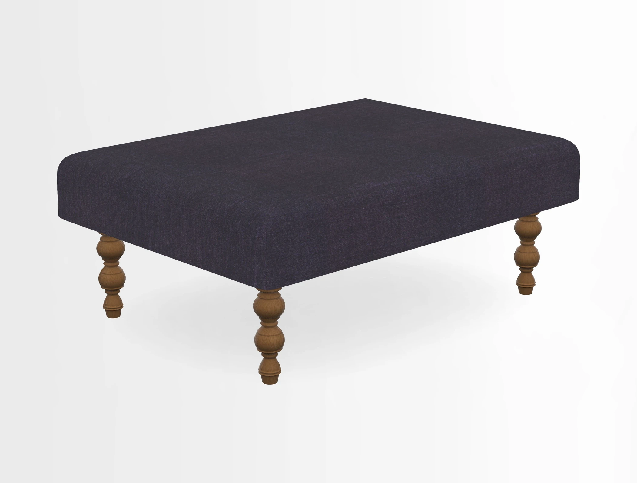 Porthallow Footstool in V&A Threads of India Sulawesi Splendour Indra Winter
