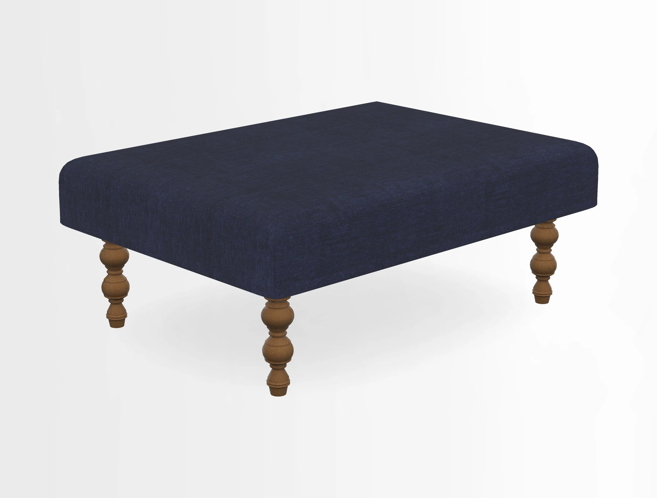Porthallow Footstool in V&A Threads of India Sulawesi Splendour Indra Winter