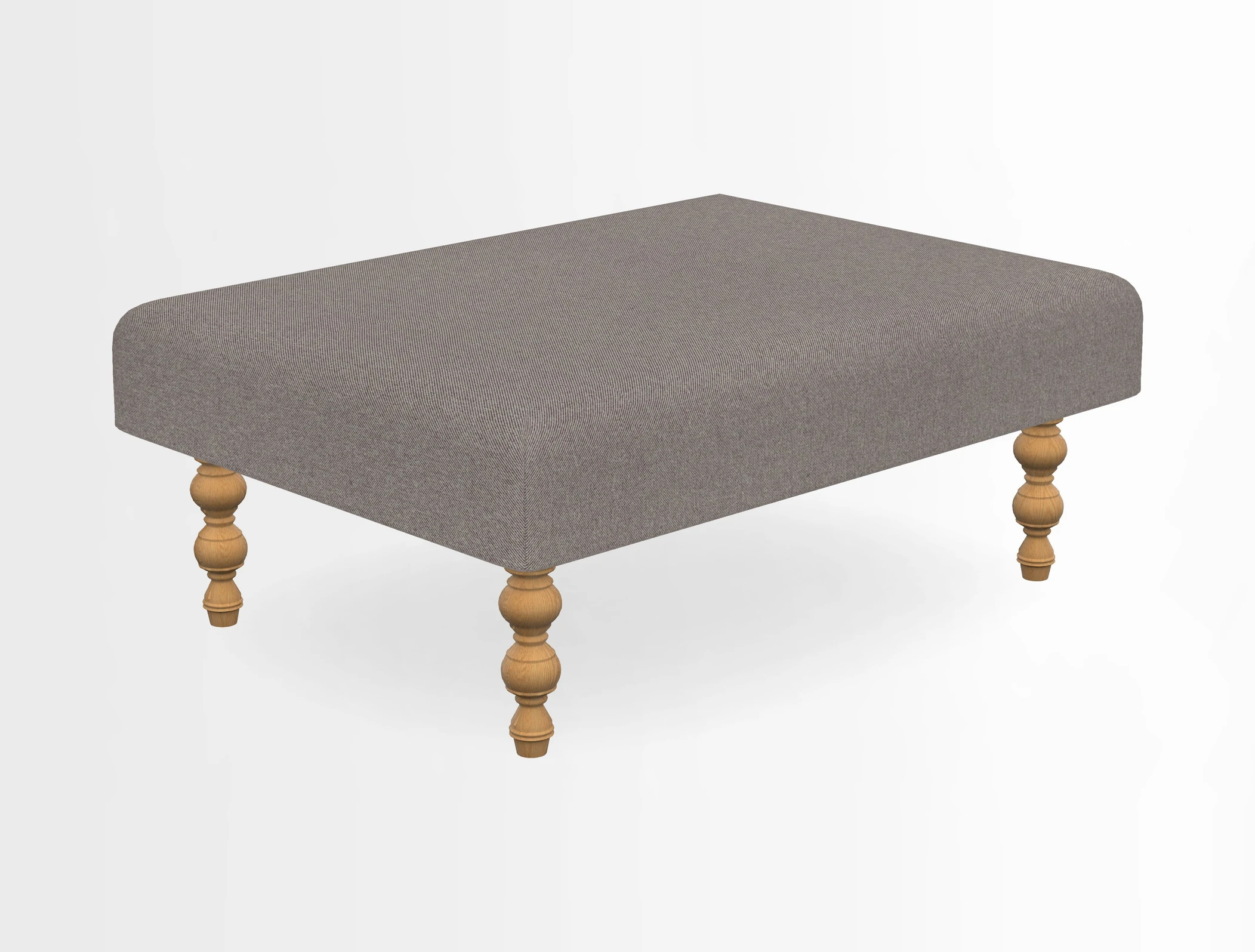 Porthallow Footstool in V&A Threads of India Sulawesi Splendour Indra Winter