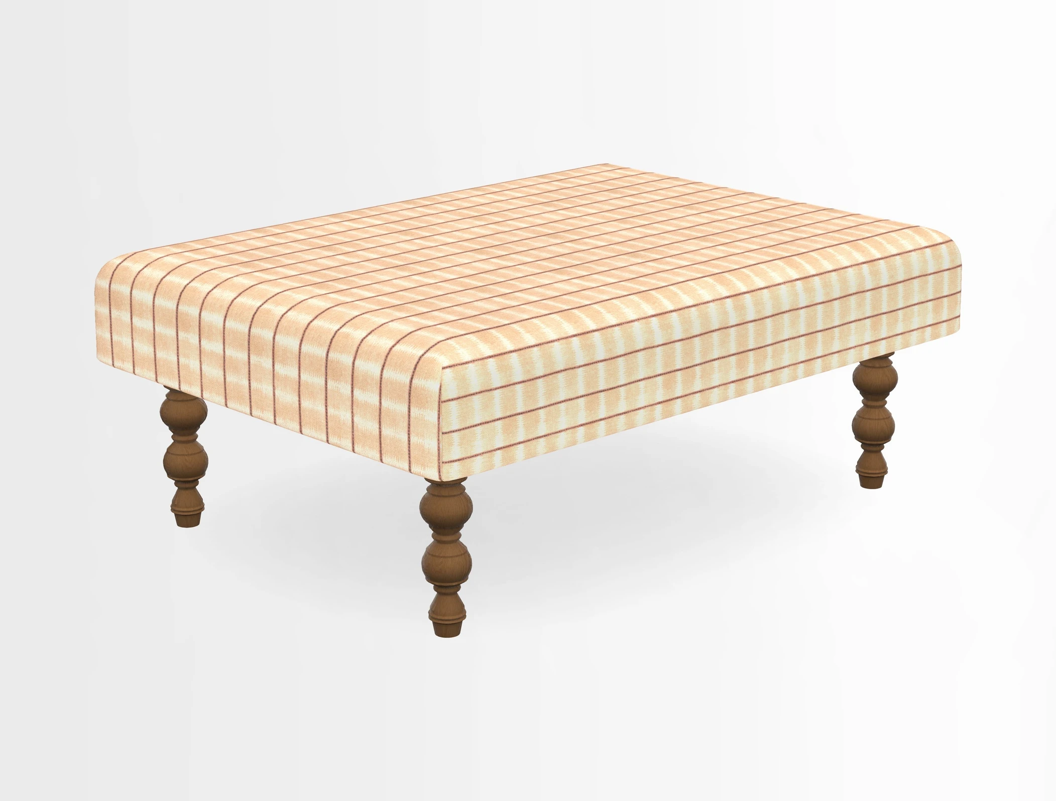 Porthallow Footstool in V&A Threads of India Sulawesi Splendour Indra Winter