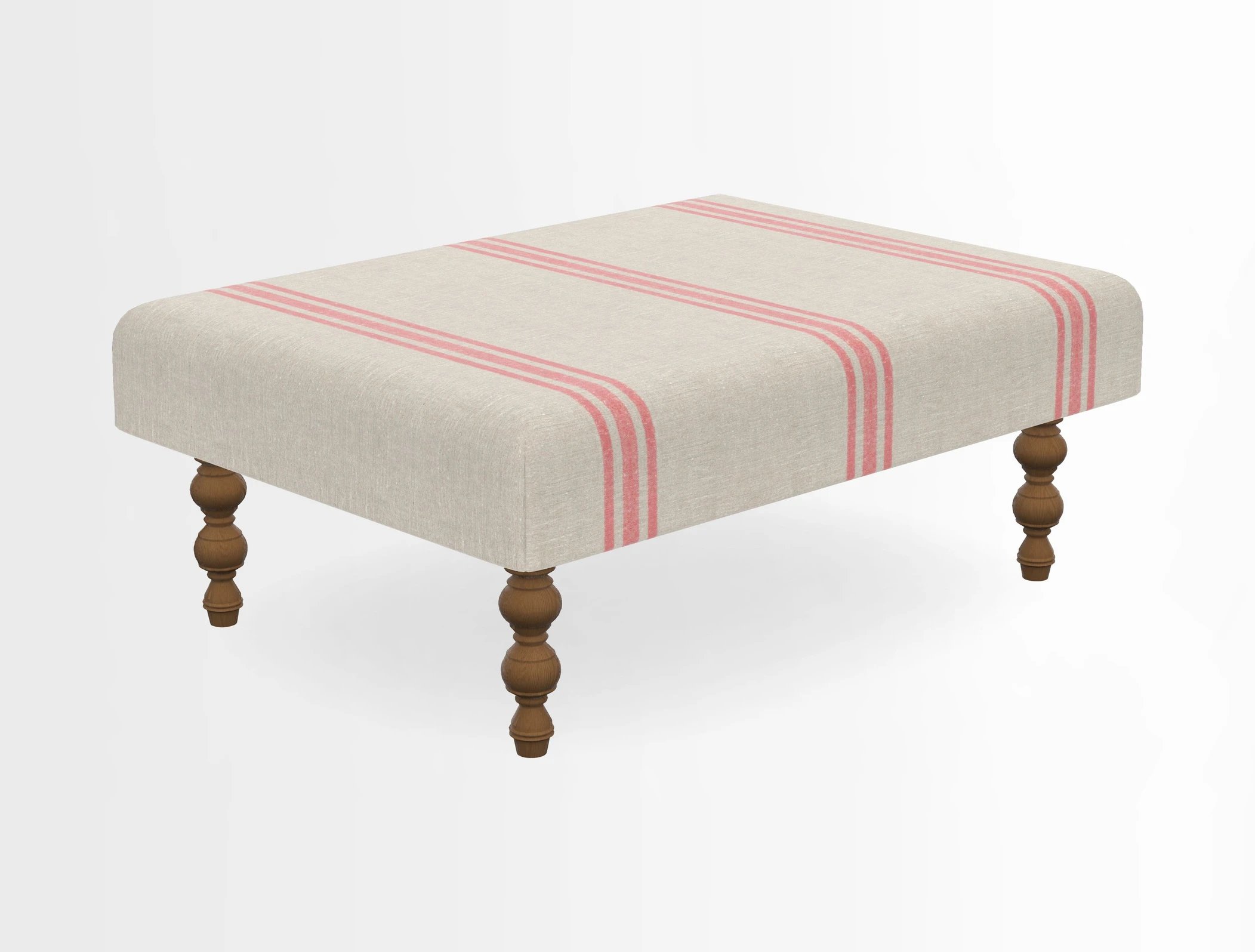 Porthallow Footstool in V&A Threads of India Sulawesi Splendour Indra Winter
