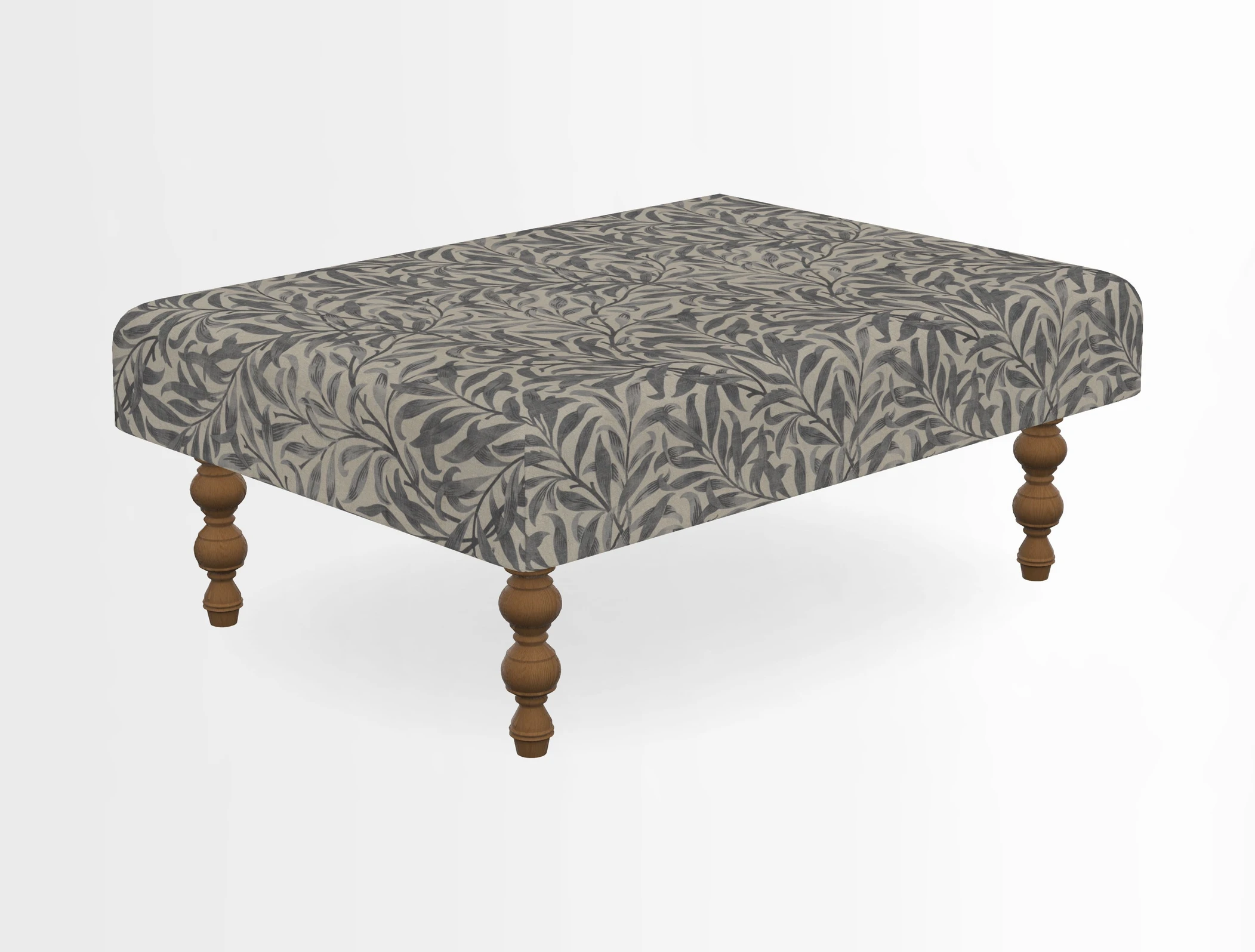 Porthallow Footstool in V&A Threads of India Sulawesi Splendour Indra Winter