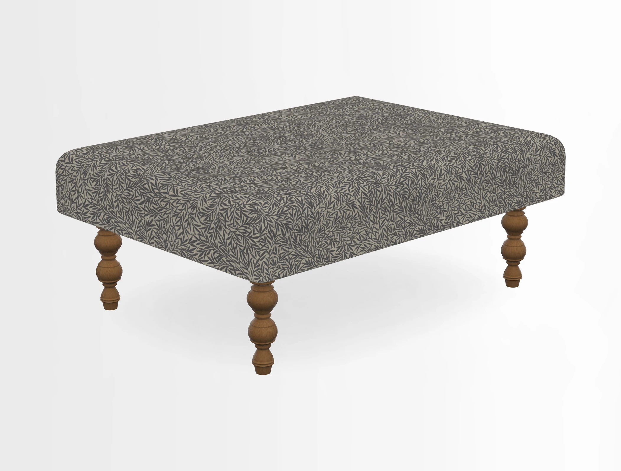 Porthallow Footstool in V&A Threads of India Sulawesi Splendour Indra Winter