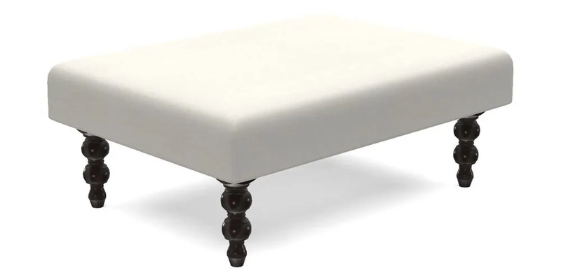 Porthallow Footstool in V&A Threads of India Sulawesi Splendour Indra Winter