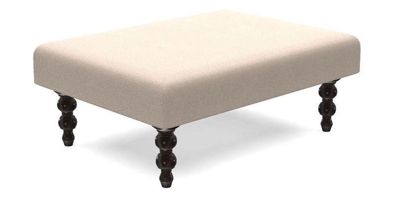 Porthallow Footstool in V&A Threads of India Sulawesi Splendour Indra Winter