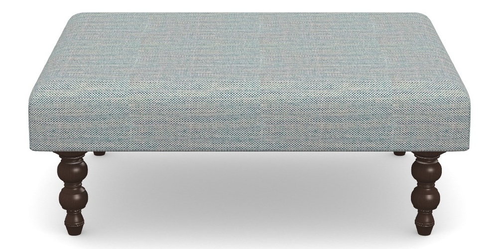 Product photograph of Porthallow Footstool Footstool A In Basket Weave - Blue from Sofas and Stuff Limited