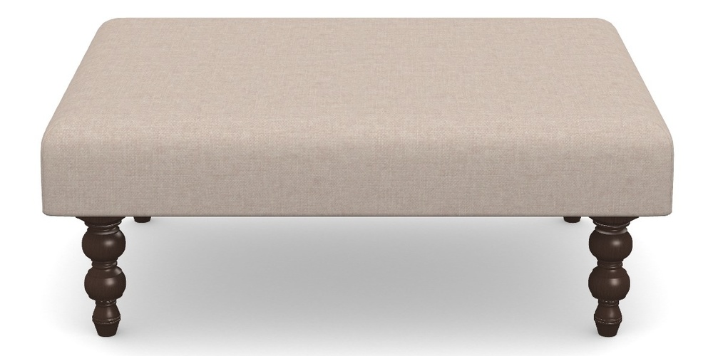 Product photograph of Porthallow Footstool Footstool A In Easy Clean Plain - Cream from Sofas and Stuff Limited