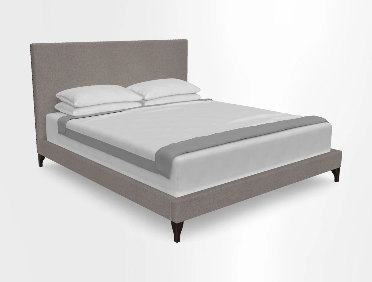 Portobello Super Bed in Two Tone Plain Biscuit