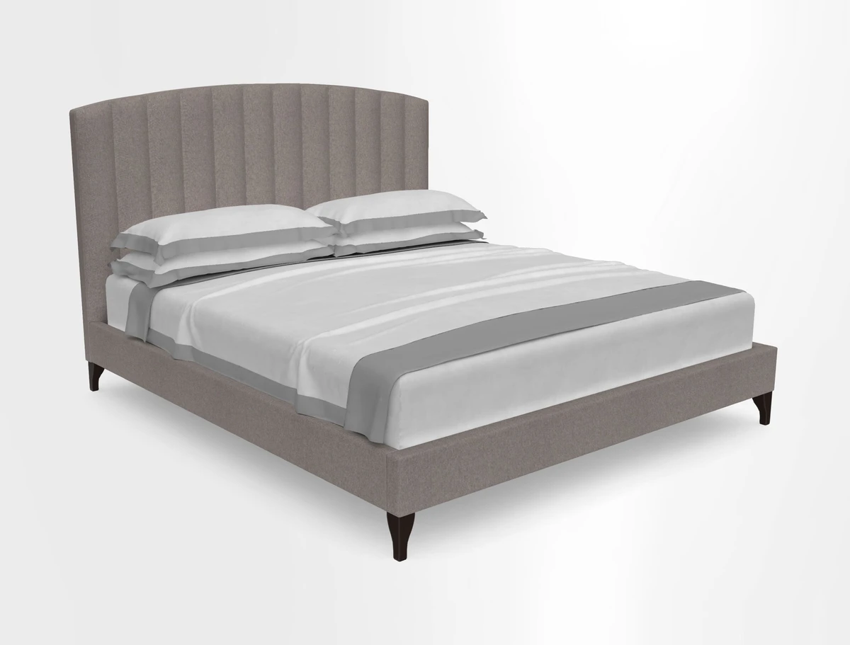 Redchurch King Bed in Linwood Omega Velvets Mixed Teal