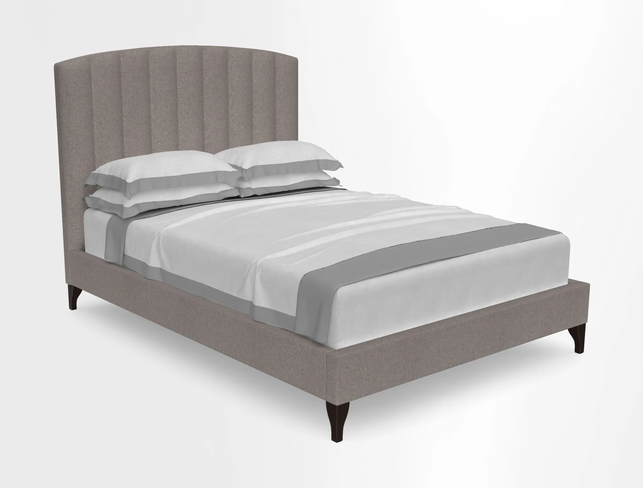 Redchurch King Bed in Linwood Omega Velvets Mixed Teal