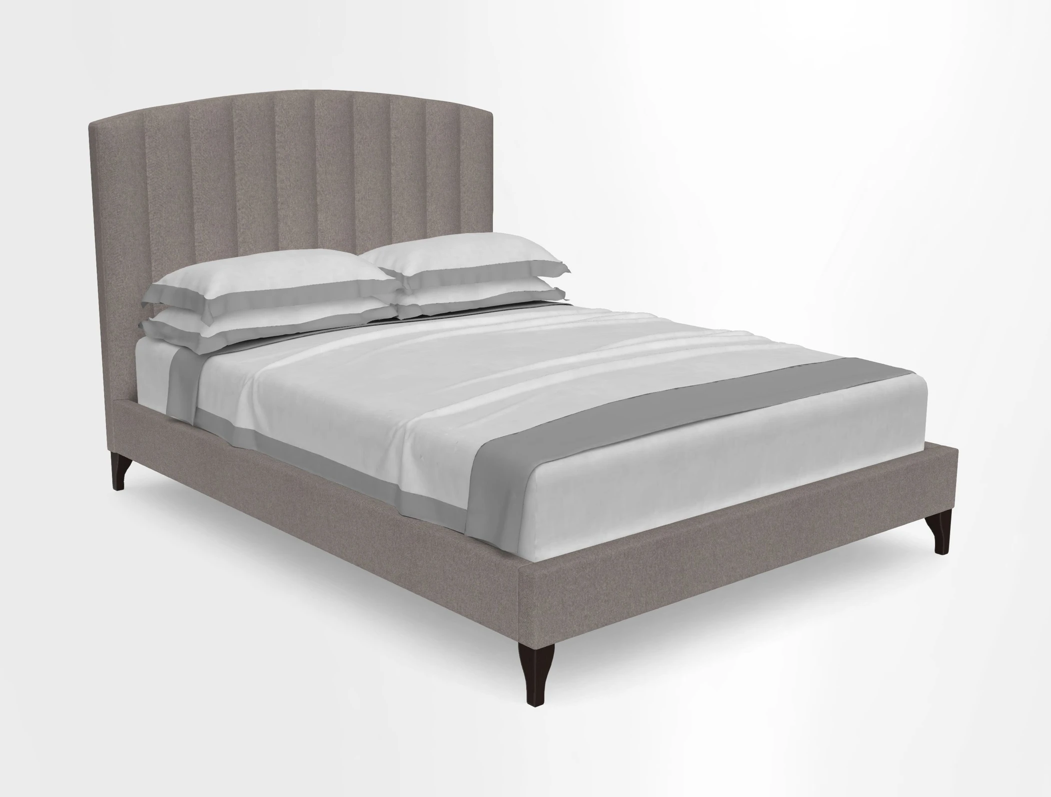 Redchurch King Bed in Linwood Omega Velvets Mixed Teal