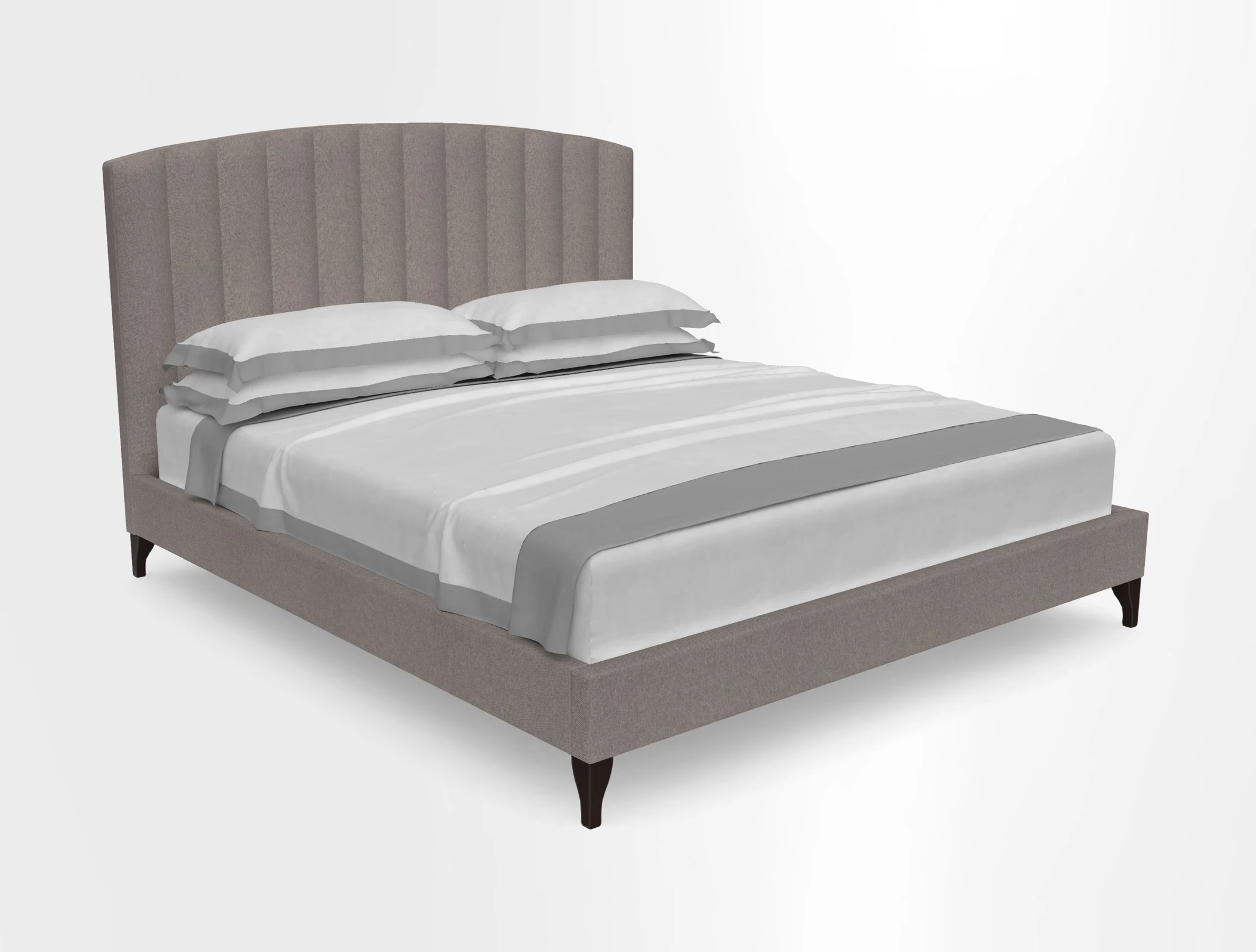 Redchurch King Bed in Linwood Omega Velvets Mixed Teal