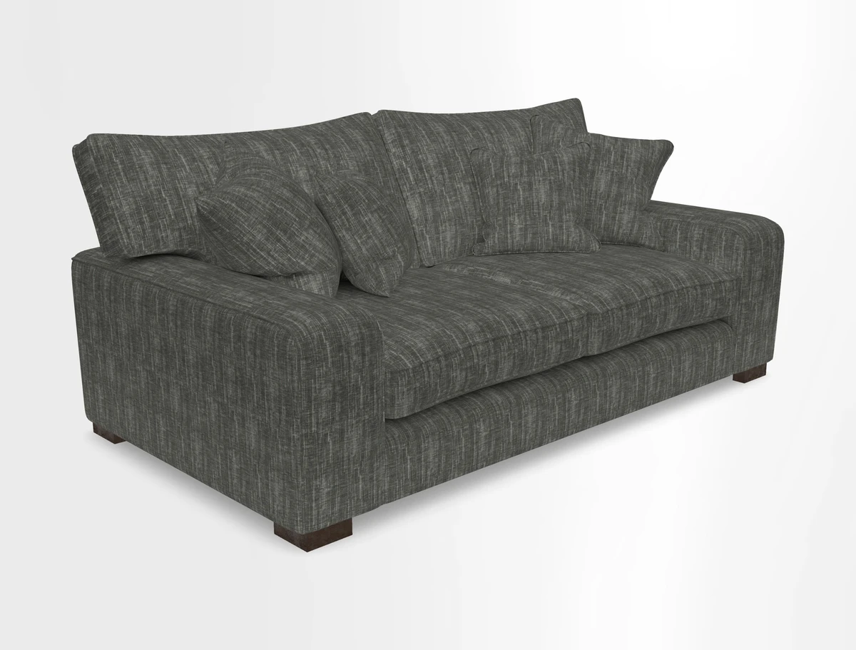 Richmond 3 Seater Sofa in Large Sussex Gingham Large Forest