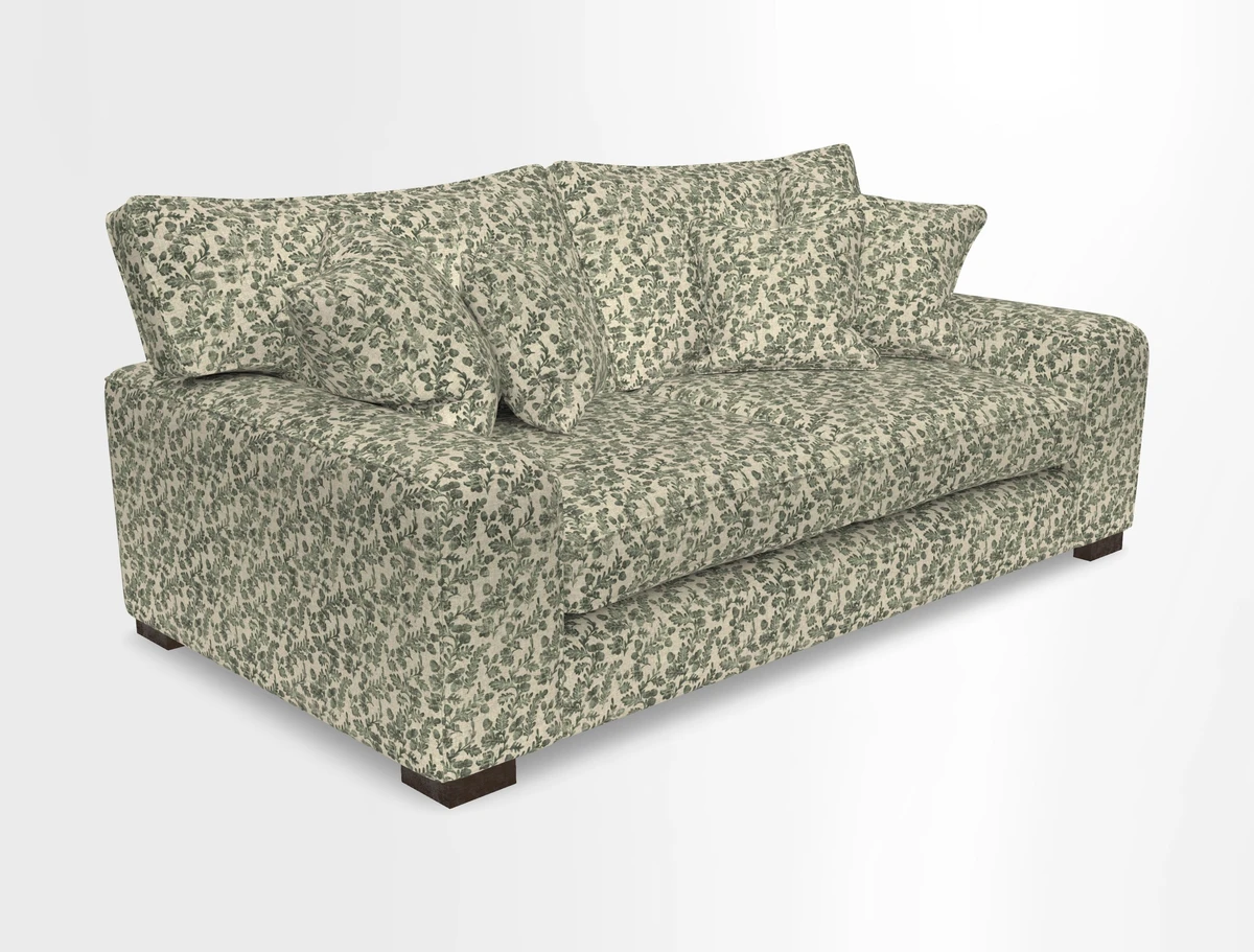 Richmond 3 Seater Sofa in Large Sussex Gingham Large Forest