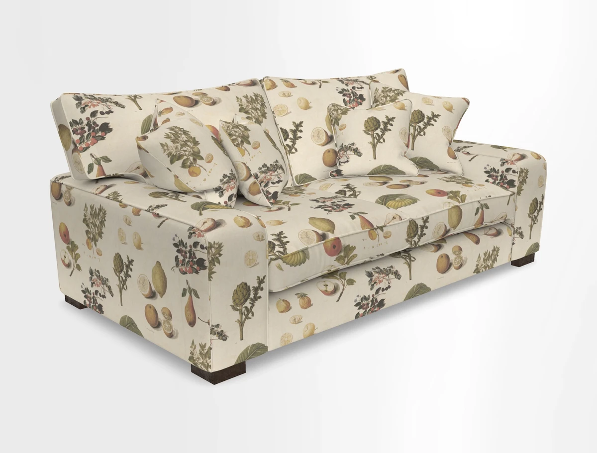 Richmond 3 Seater Sofa in Large Sussex Gingham Large Forest