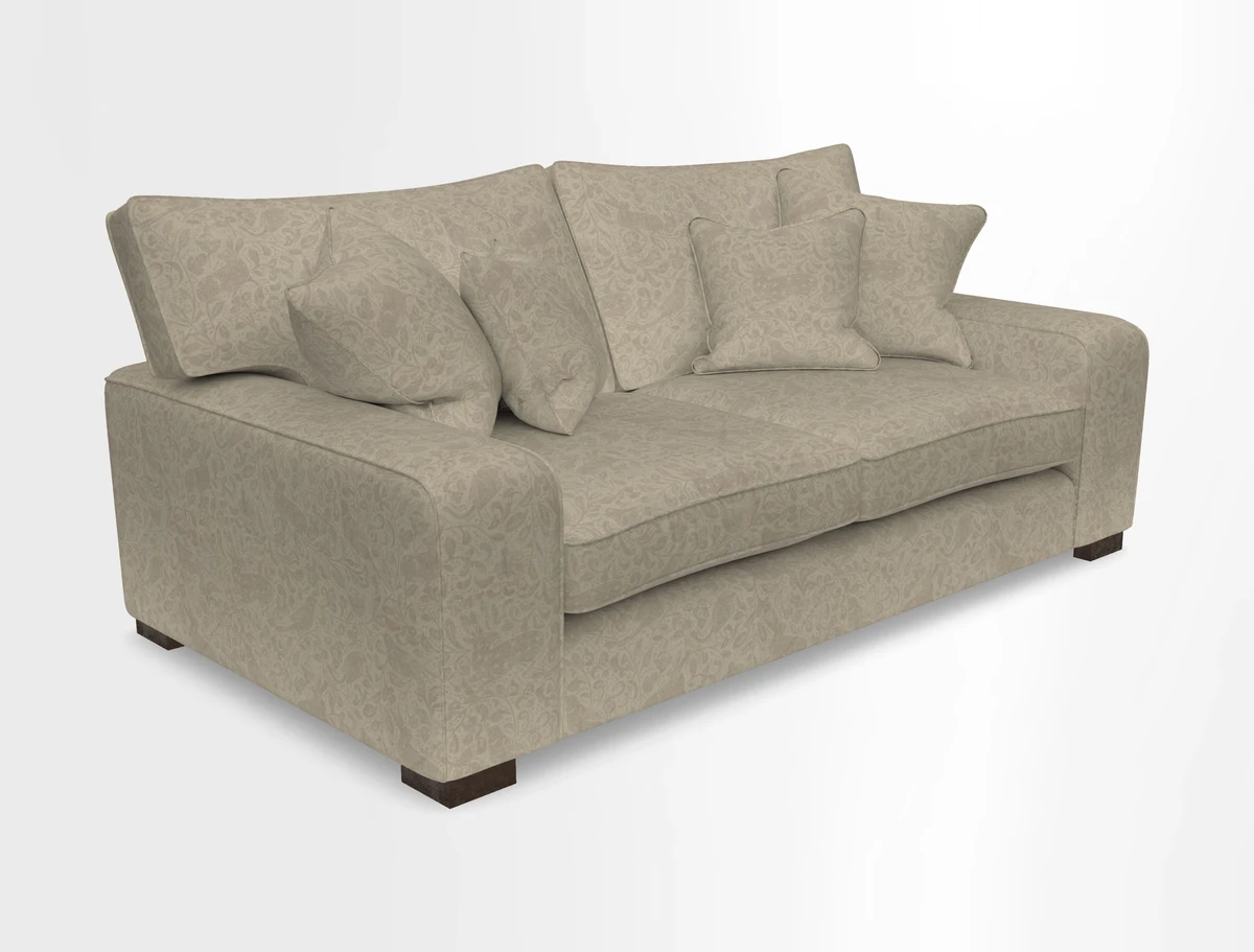 Richmond 3 Seater Sofa in Large Sussex Gingham Large Forest