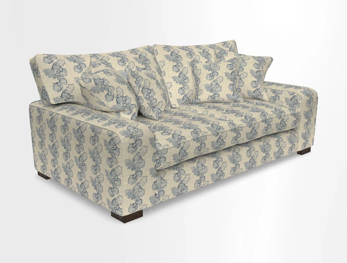 Richmond 3 Seater Sofa in Large Sussex Gingham Large Forest