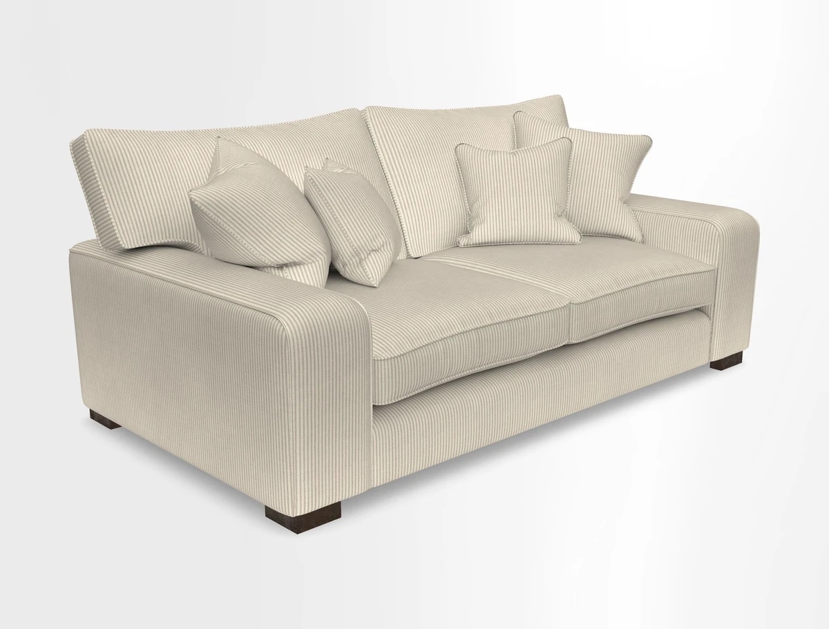 Richmond 3 Seater Sofa in Large Sussex Gingham Large Forest