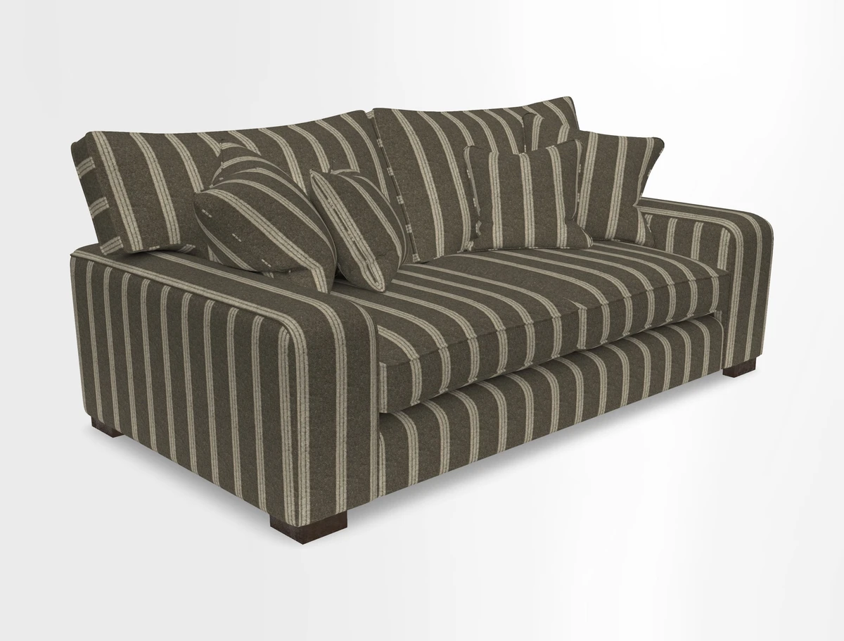 Richmond 3 Seater Sofa in Large Sussex Gingham Large Forest