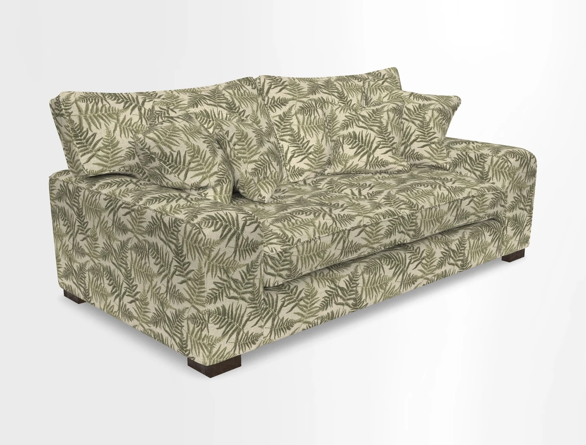 Richmond 3 Seater Sofa in Large Sussex Gingham Large Forest