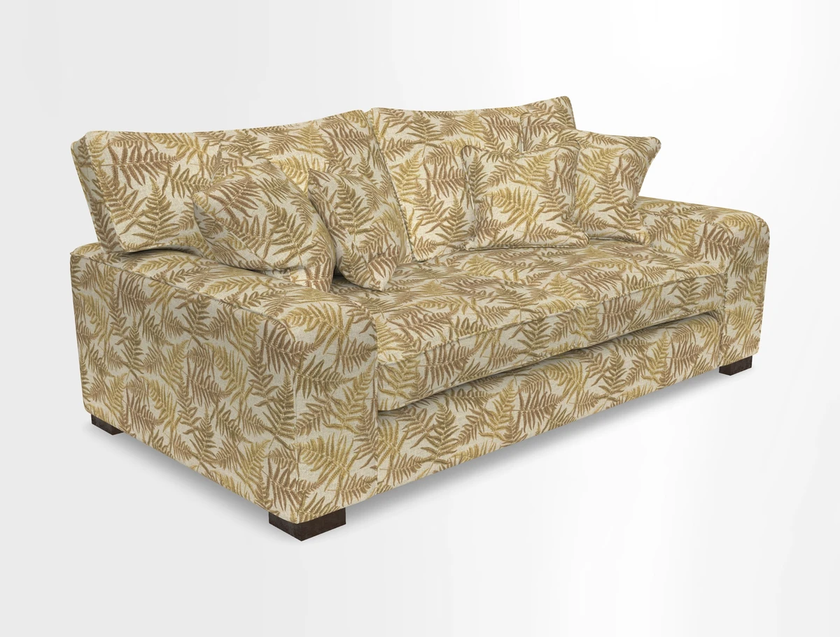 Richmond 3 Seater Sofa in Large Sussex Gingham Large Forest