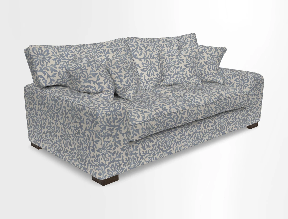 Richmond 3 Seater Sofa in Large Sussex Gingham Large Forest