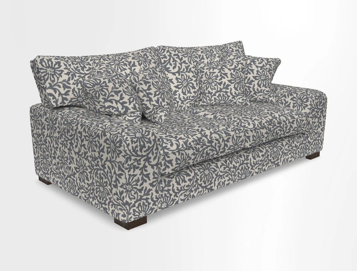 Richmond 3 Seater Sofa in Large Sussex Gingham Large Forest