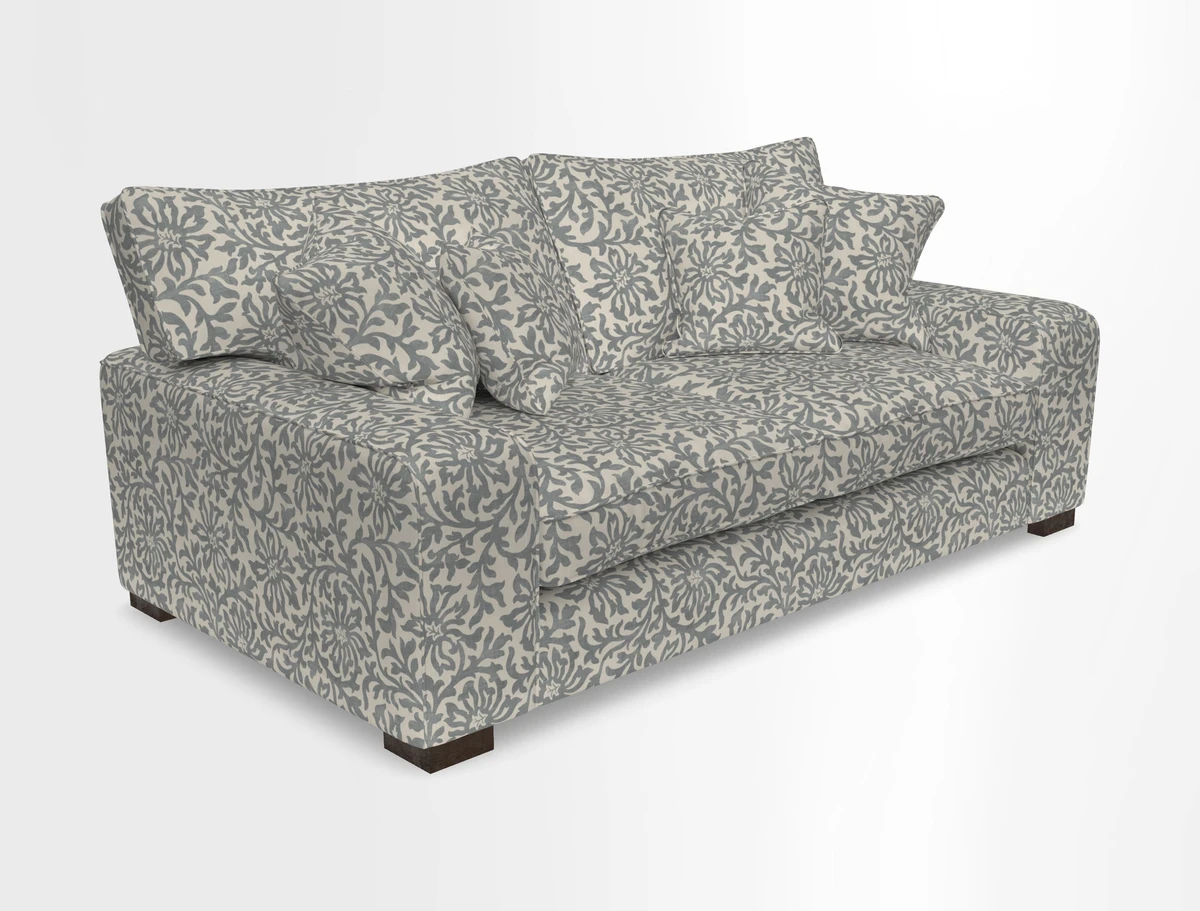 Richmond 3 Seater Sofa in Large Sussex Gingham Large Forest