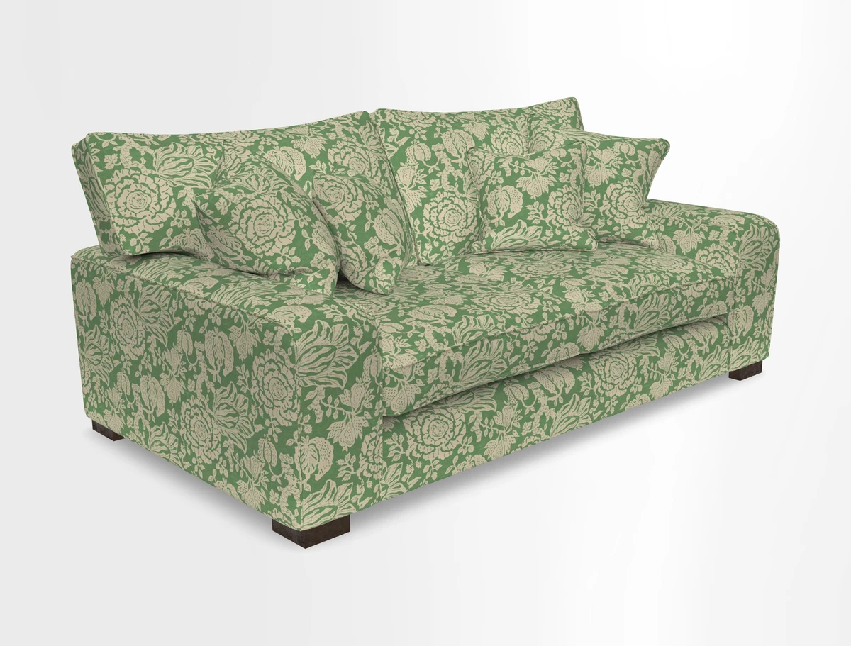 Richmond 3 Seater Sofa in Large Sussex Gingham Large Forest