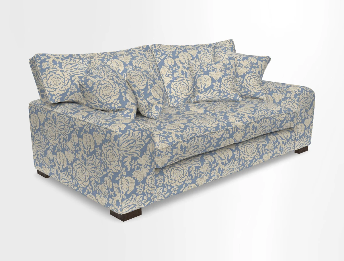 Richmond 3 Seater Sofa in Large Sussex Gingham Large Forest