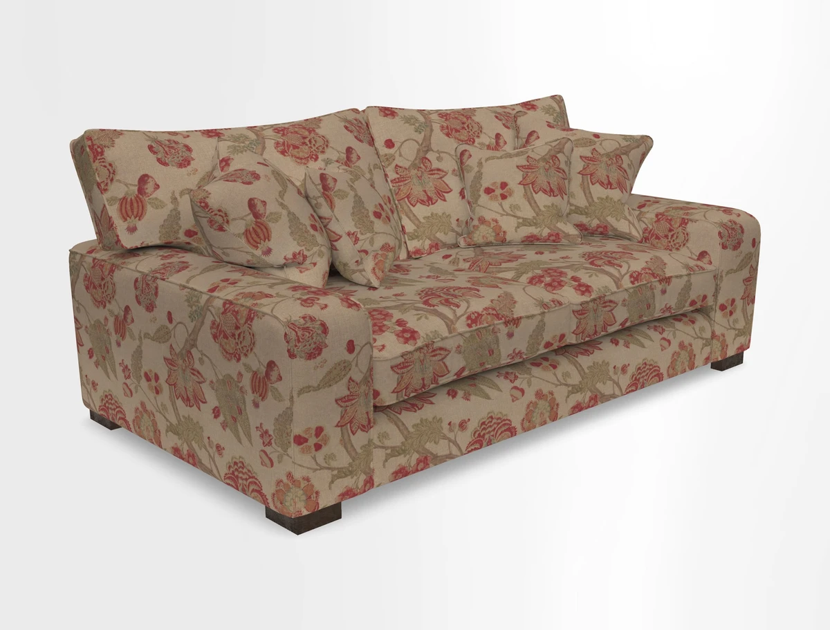 Richmond 3 Seater Sofa in Large Sussex Gingham Large Forest