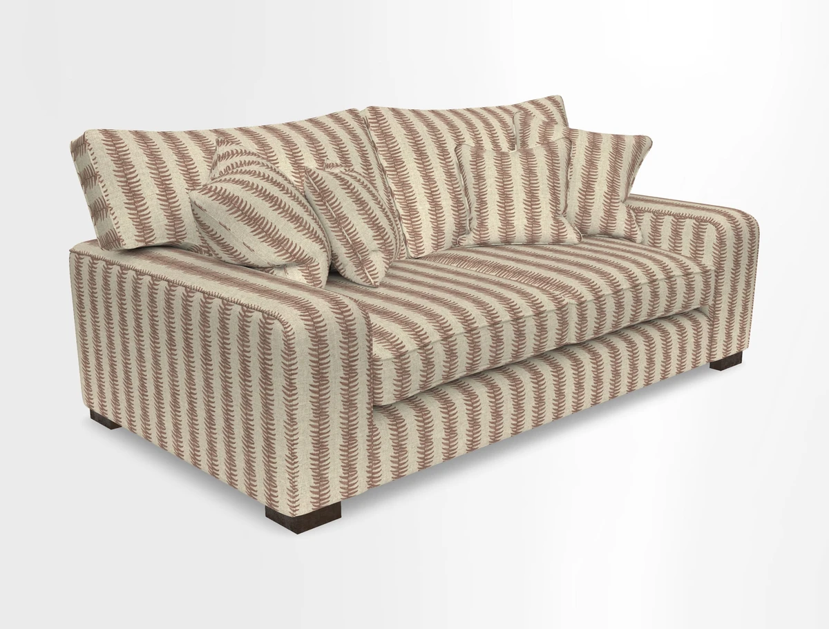 Richmond 3 Seater Sofa in Large Sussex Gingham Large Forest