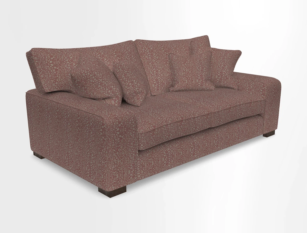 Richmond 3 Seater Sofa in Large Sussex Gingham Large Forest