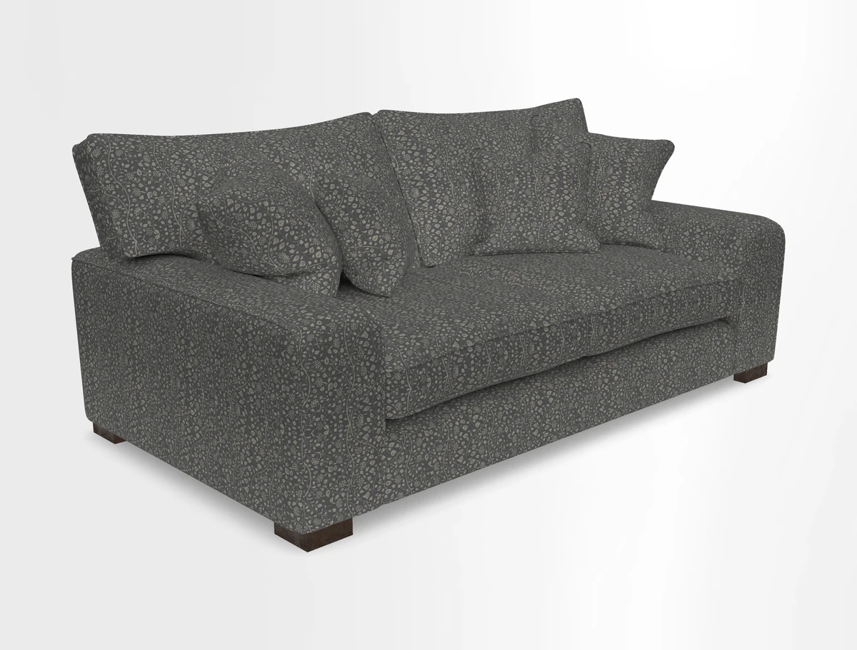 Richmond 3 Seater Sofa in Large Sussex Gingham Large Forest
