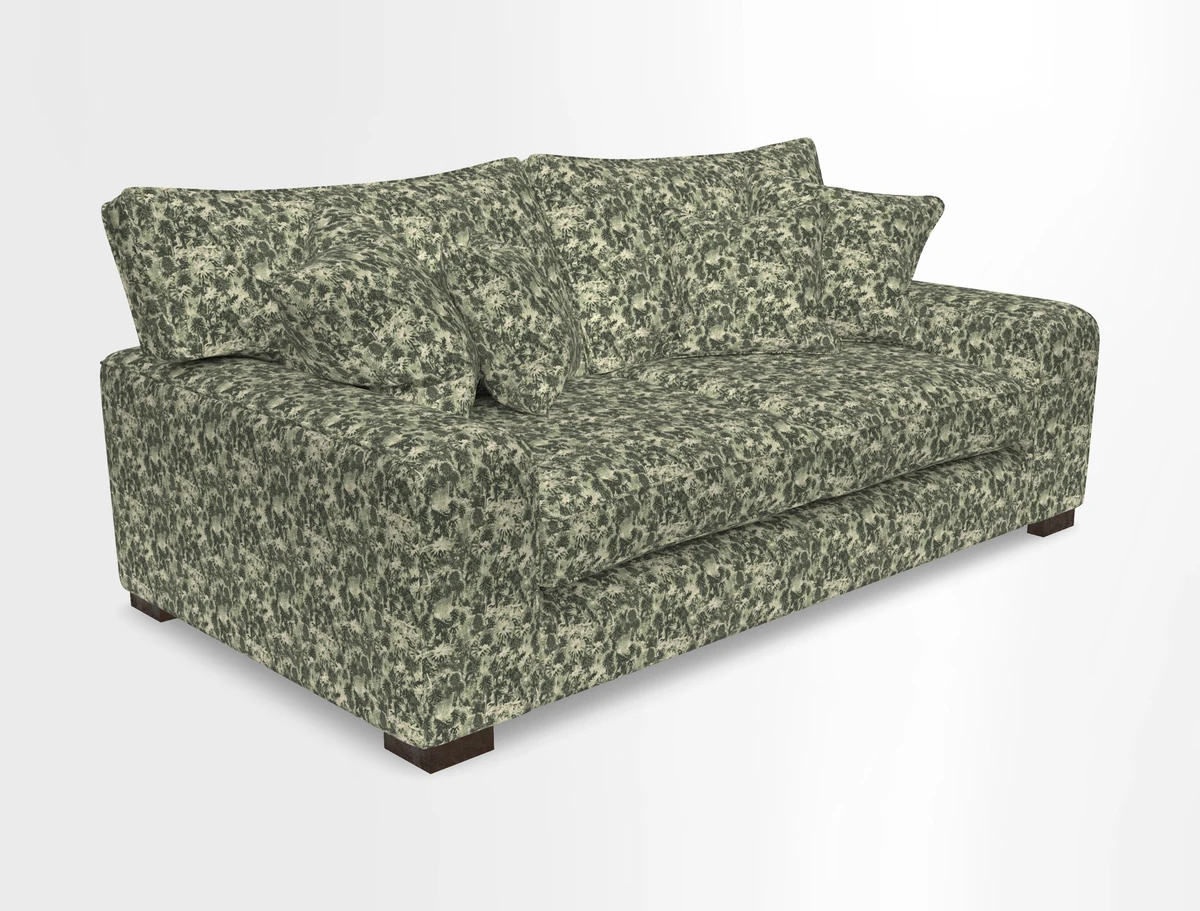 Richmond 3 Seater Sofa in Large Sussex Gingham Large Forest