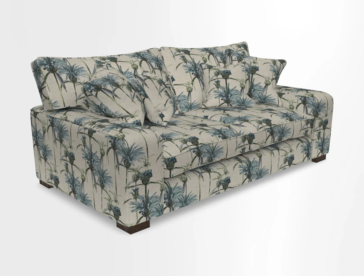 Richmond 3 Seater Sofa in Large Sussex Gingham Large Forest