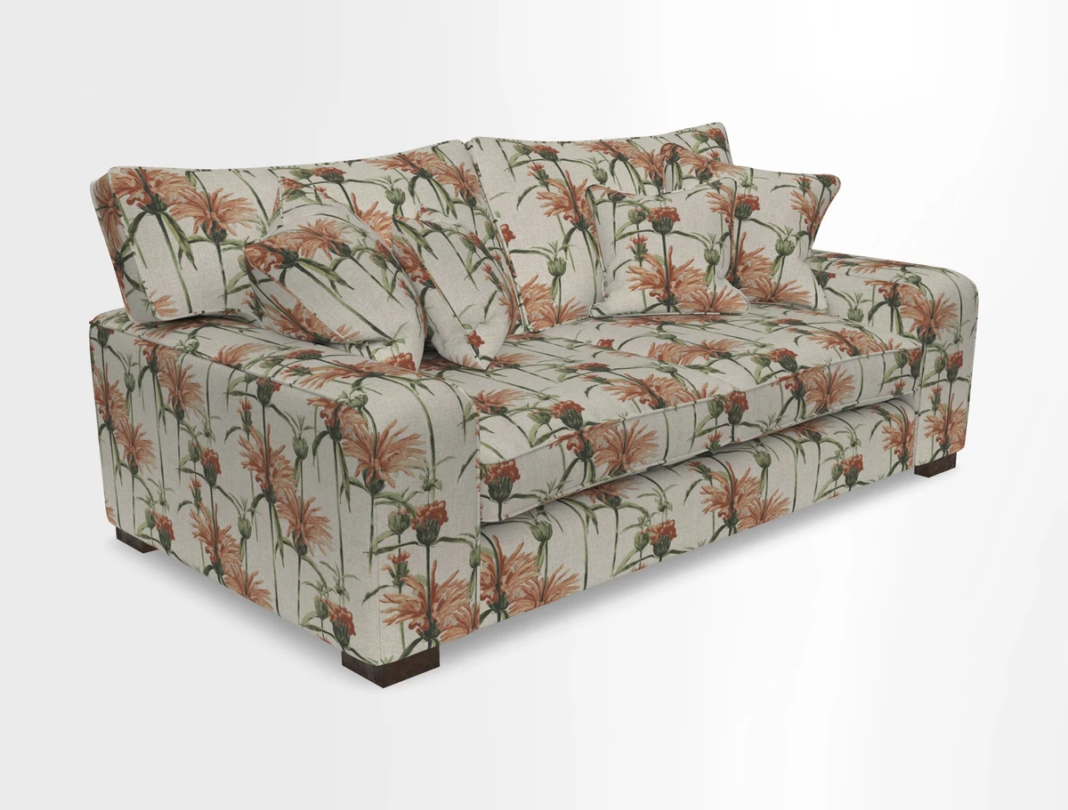 Richmond 3 Seater Sofa in Large Sussex Gingham Large Forest