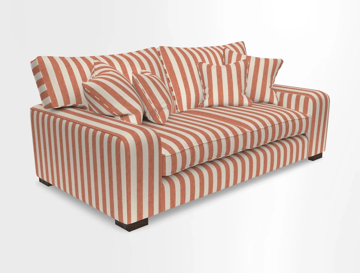 Richmond 3 Seater Sofa in Large Sussex Gingham Large Forest