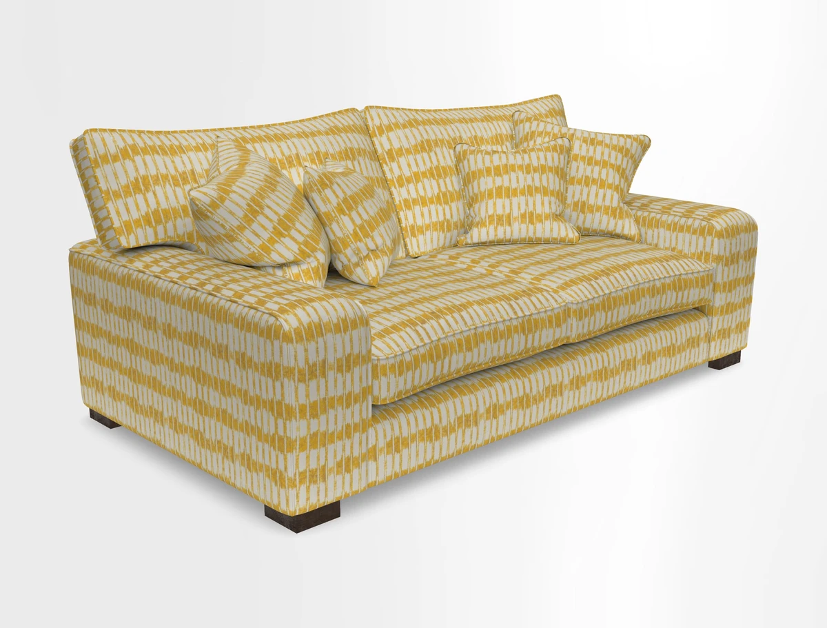 Richmond 3 Seater Sofa in Large Sussex Gingham Large Forest