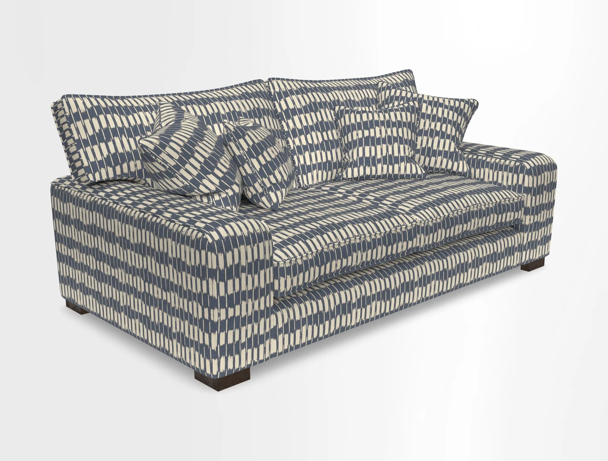 Richmond 3 Seater Sofa in Large Sussex Gingham Large Forest