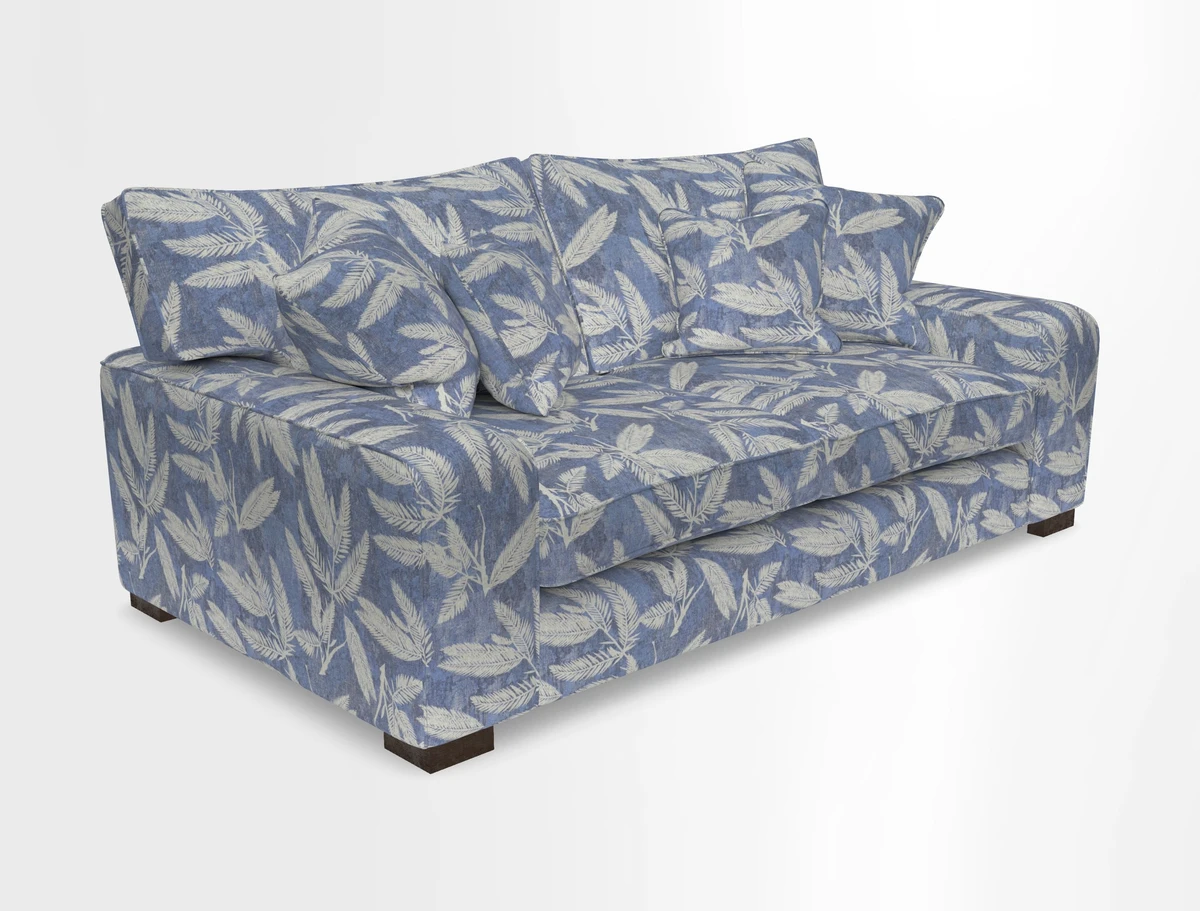 Richmond 3 Seater Sofa in Large Sussex Gingham Large Forest