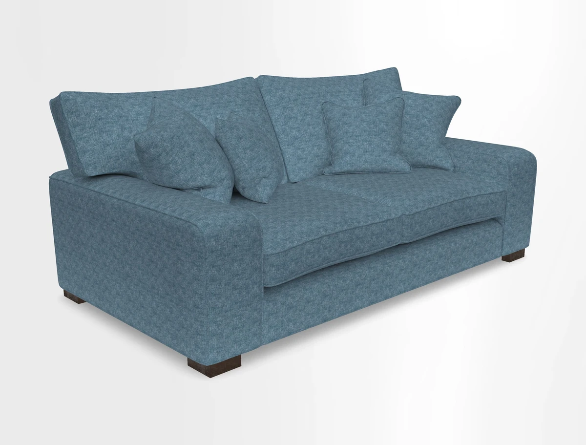 Richmond 3 Seater Sofa in Large Sussex Gingham Large Forest