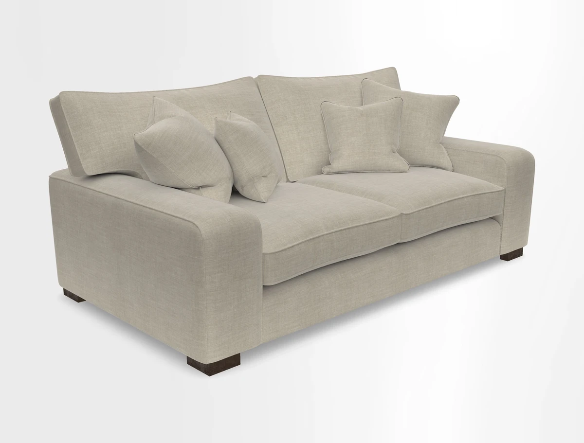 Richmond 3 Seater Sofa in Large Sussex Gingham Large Forest