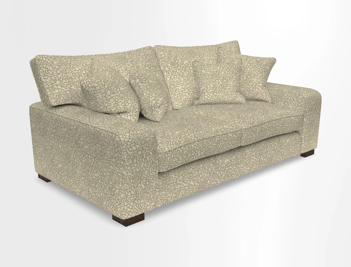 Richmond 3 Seater Sofa in Large Sussex Gingham Large Forest