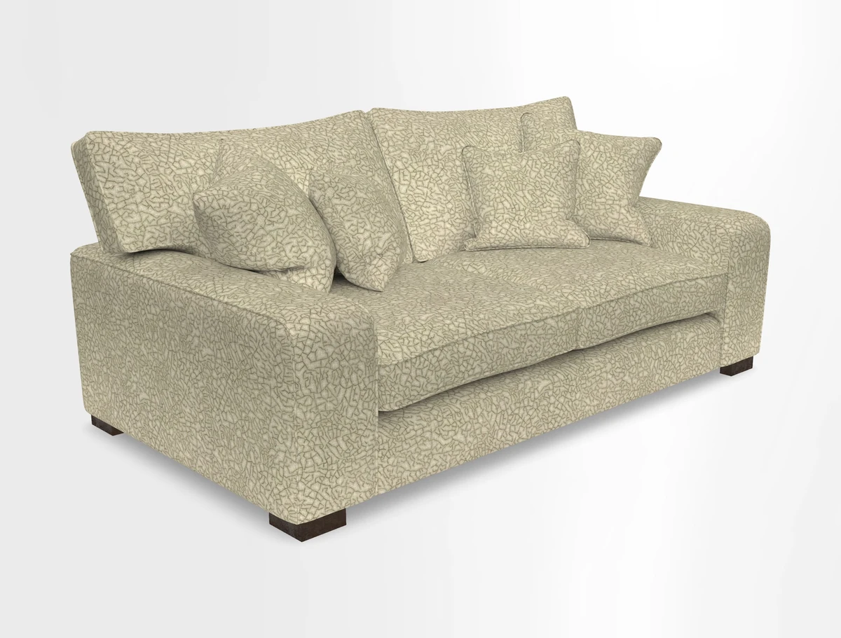 Richmond 3 Seater Sofa in Large Sussex Gingham Large Forest