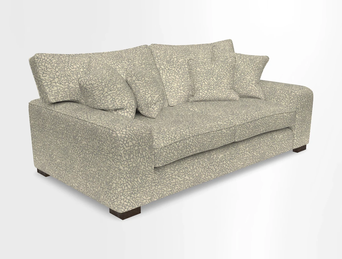 Richmond 3 Seater Sofa in Large Sussex Gingham Large Forest