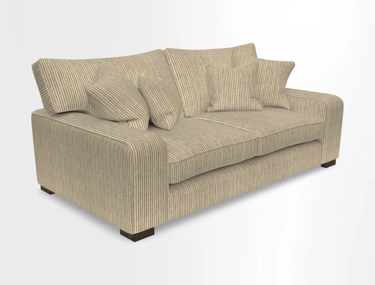 Richmond 3 Seater Sofa in Large Sussex Gingham Large Forest