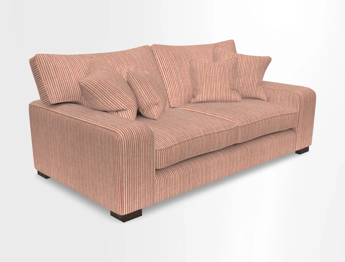 Richmond 3 Seater Sofa in Large Sussex Gingham Large Forest