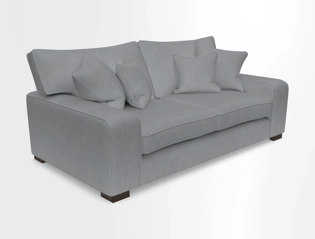 Richmond 3 Seater Sofa in Large Sussex Gingham Large Forest