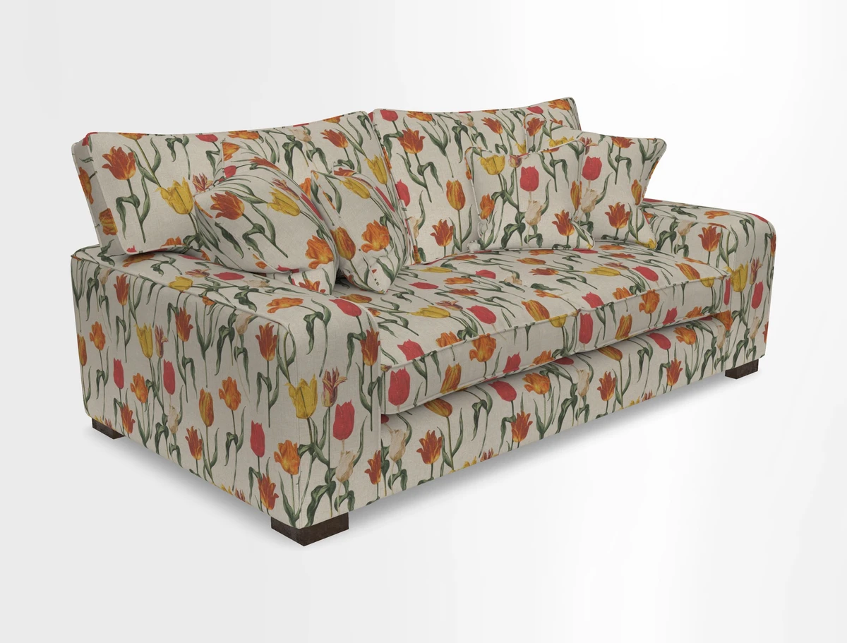 Richmond 3 Seater Sofa in Large Sussex Gingham Large Forest